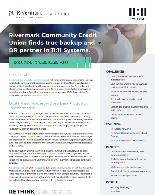 Rivermark Community Credit Union Case Study