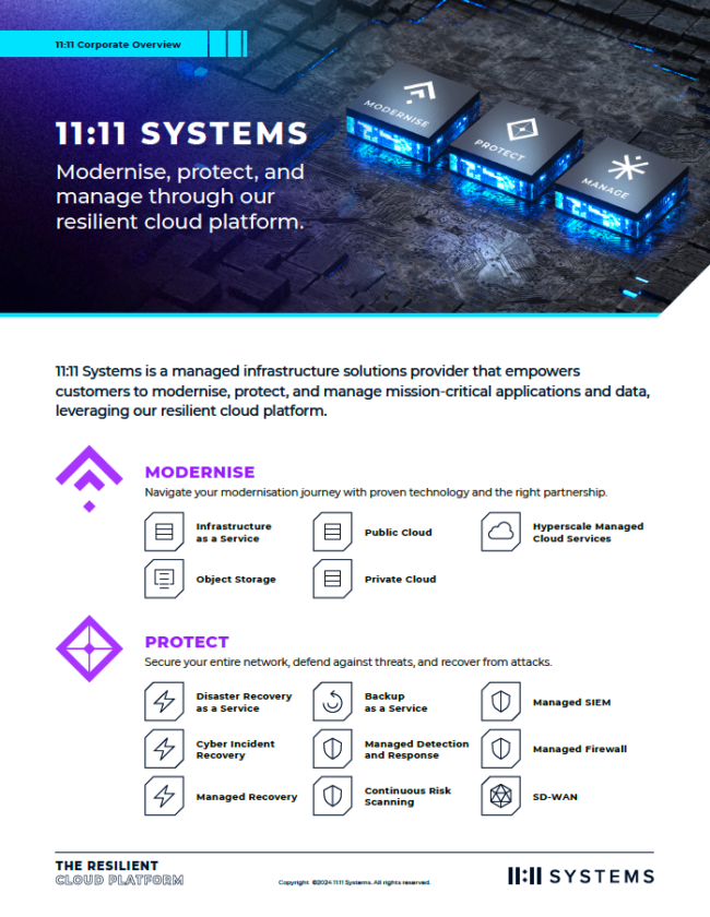 11:11 Corporate Overview EMEA APAC