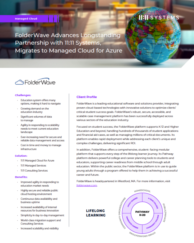 FolderWave Advances Longstanding Partnership with 11:11 Systems