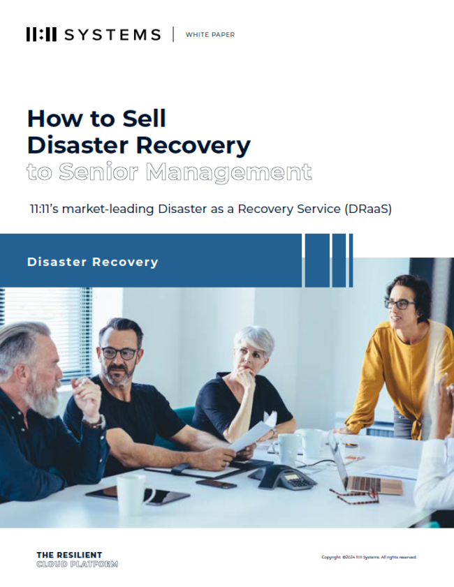 How to sell DR to Sr. Management