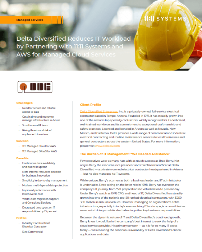 Delta Diversified Case Study