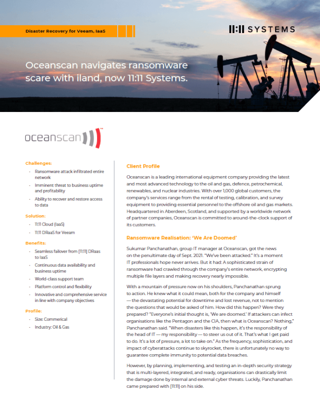 Ocean Scan Case Study