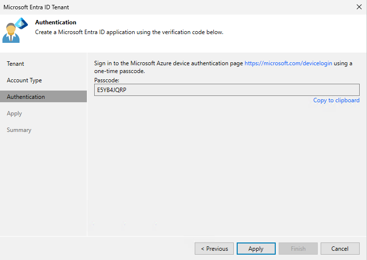 Screenshot showing Authentication on Microsoft Entra ID 