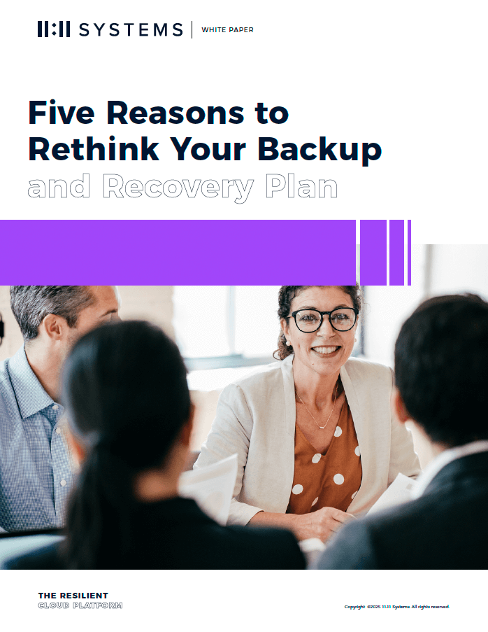 Five Reasons to Rethink Your Backup and Recovery Plan
