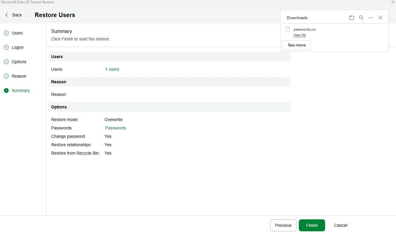 Step By Step Microsoft Entra ID Recovery Process with Veeam