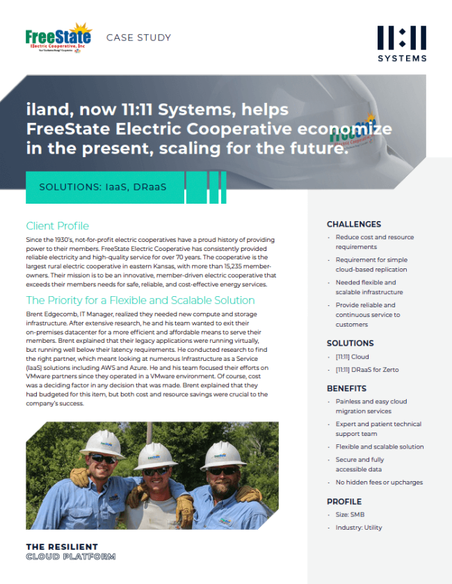 FreeState Case Study