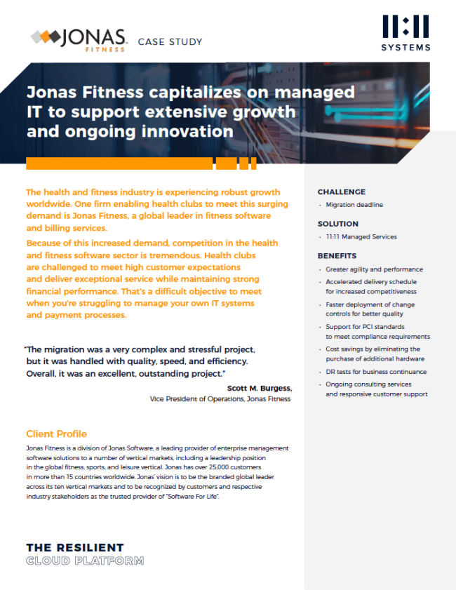 Jonas Case Study