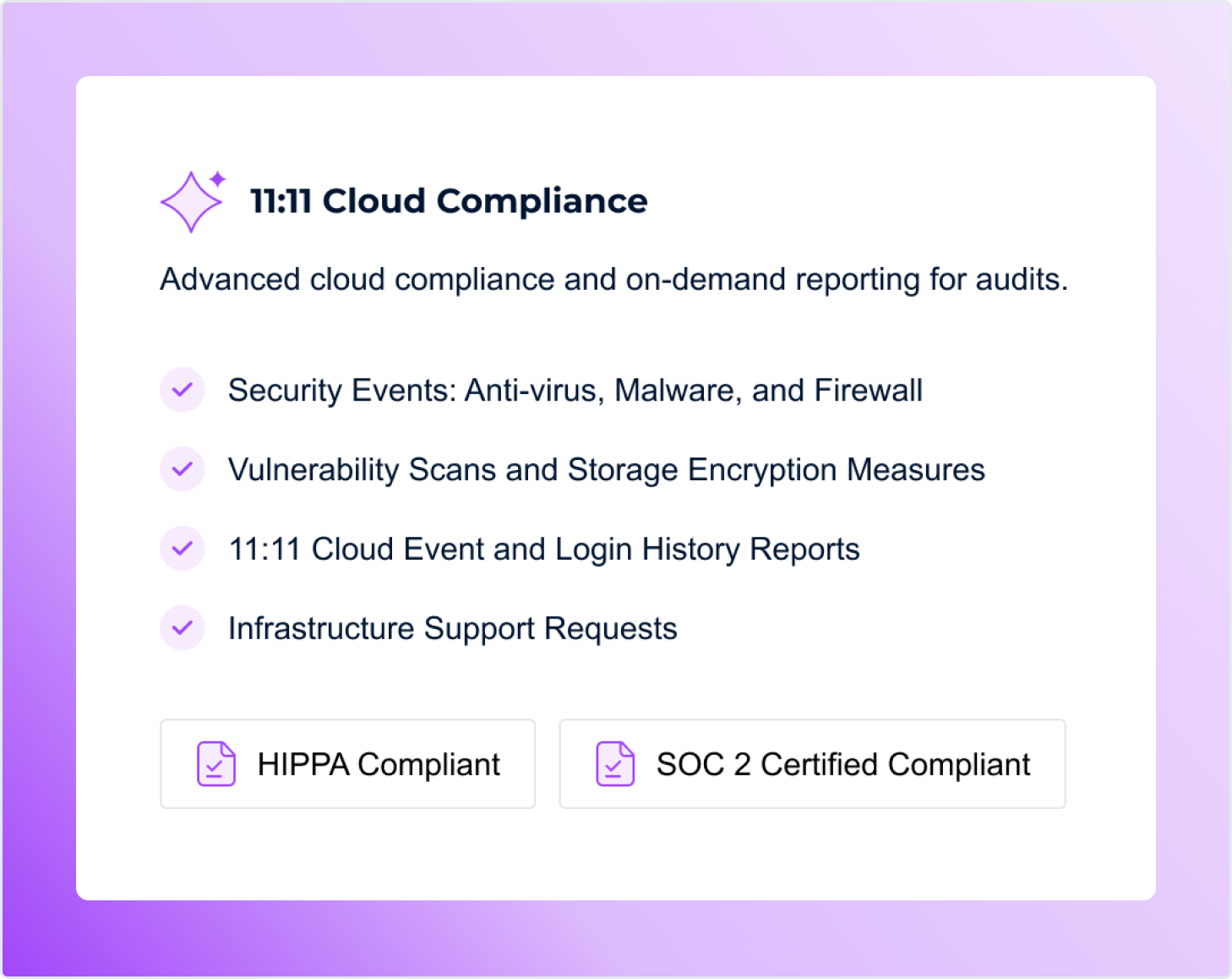 Regulatory Compliance Support