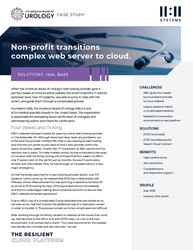 The American Board of Urology Case Study