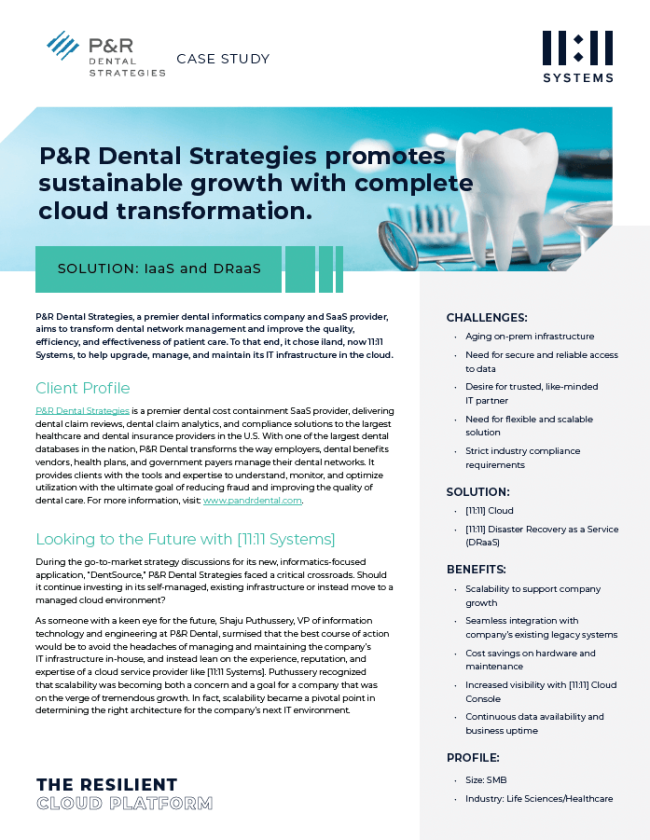 P&R Dental Case Study