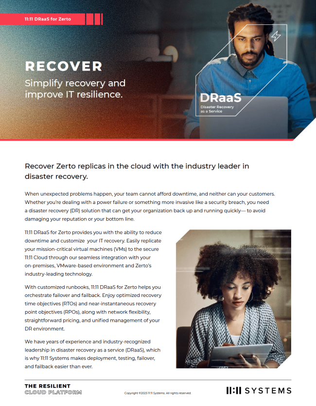 DRaaS for Zerto