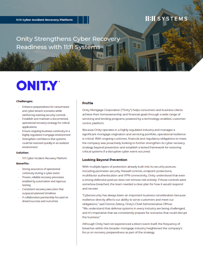 Onity Case Study